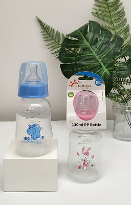 Ελεύθερο 5oz 130ml PP του ISO νεογέννητο μπουκάλι σίτισης μωρών φθαλικού εστέρα