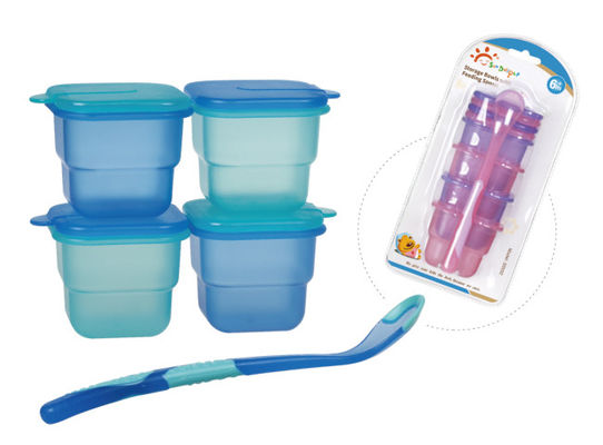 Ελεύθερα αεροστεγή πλαστικά εμπορευματοκιβώτια ψυκτήρων αποθήκευσης παιδικών τροφών BPA