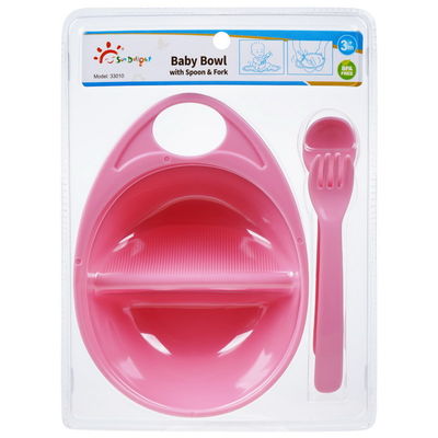 ΕΛΕΎΘΕΡΟ κύπελλο μωρών πολυπροπυλενίου BPA PVC με το κουτάλι