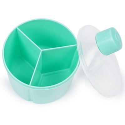 Ελεύθερος PP διανομέας 3 τύπου BPA εμπορευματοκιβώτιο γαλάτων σε σκόνη μωρών πλέγματος