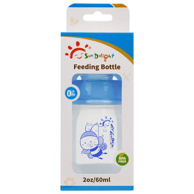 2oz 60ml PP νεογέννητο μπουκάλι σίτισης μωρών μίνι