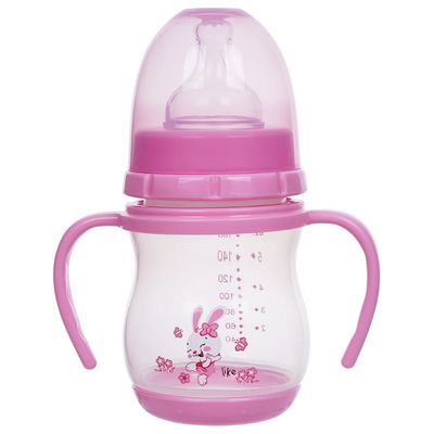 BPA ΕΛΕΎΘΕΡΟ ευρύ μπουκάλι σίτισης μωρών λαβών PP 6oz λαιμών διπλό