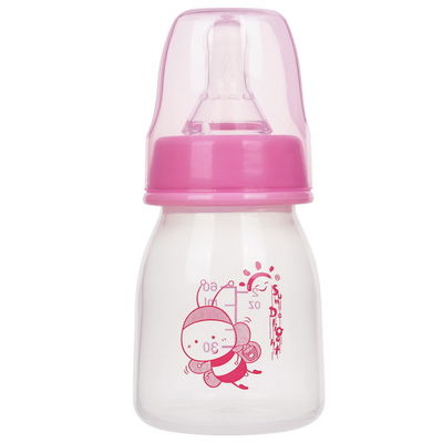 Μίνι τυποποιημένο μπουκάλι σίτισης μωρών λαιμών 2oz 60ml νεογέννητο με το κιβώτιο παραθύρων