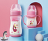 9oz 260ml PP Wide Neck Arc Baby Feeding Bottle Ροζ χρώμα