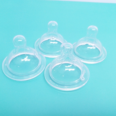 BSCI Baby Σιλικόνη Βυζιά πλέσιμο διαυγές πλατύ λαιμό Σιλικόνη αντι κολικούς βυζιά