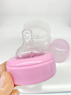 9oz 260ml PP Wide Neck Arc Baby Feeding Bottle Ροζ χρώμα