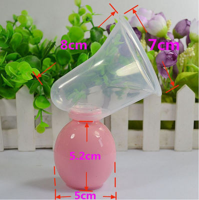 Χωρίς ΒΡΑ λατέξ Σιλικόνη χειροκίνητη αντλία στήθους με μπουκάλι