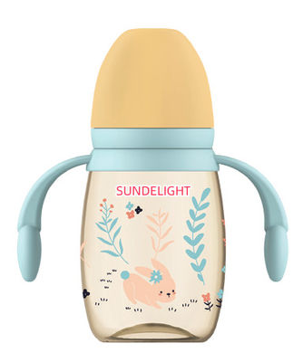 240 ml 300 ml μπουκάλι PP για βρέφη με διπλό λαβή ανθεκτικό στα σοκ