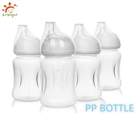 Διαφανές αντι- κολικούς νεογέννητο μπουκάλι σίτισης βρέφους Μικροκυμάτων αποστείρωση φλιτζάνι βρέφους Απαλλαγμένο από BPA