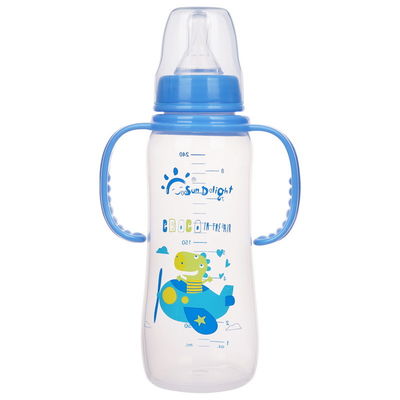 PP διπλό μπουκάλι γάλακτος μωρών λαβών 8oz 240ml νεογέννητο