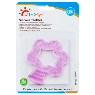 Odorless σιλικόνη Teether μωρών 3 μηνών δύναμης δακρυ'ων