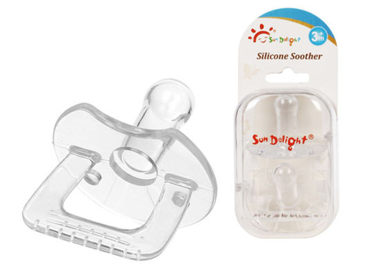 Ελεύθερο ISO διαφανές υγρό μωρό Soother σιλικόνης BPA