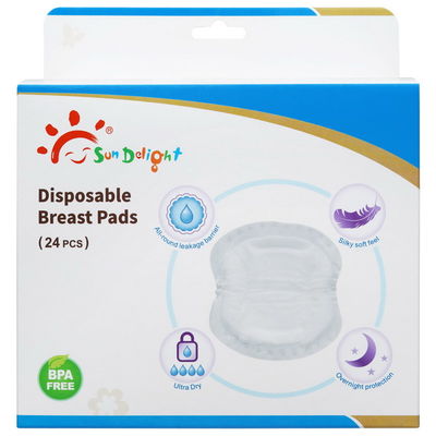 24pcs μίας χρήσης μαξιλάρια στηθών ξύλινου πολτού μαξιλαριών περιποίησης