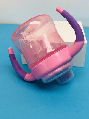 Διπλή λαβή μη χυσιμάτων 6 μήνας φλυτζάνι Sippy 6 κοριτσιών ουγγιών