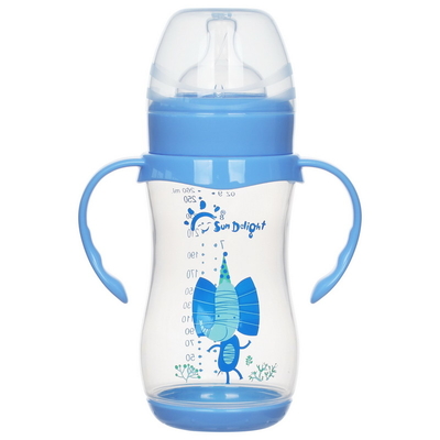 9oz 260ml PP Wide Neck Arc Baby Feeding Bottle χωρίς φθαλάτες