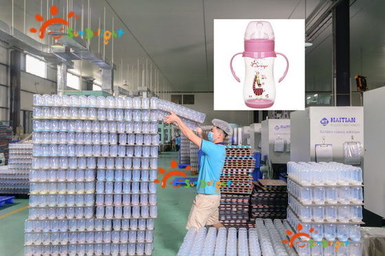 9oz PP πλατύ λαιμού μπουκάλι βρέφος σίτιση