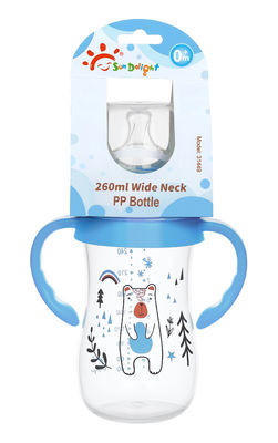 9 ουγγιές/ 260 ml Φιαλίδιο PP Wide Neck Baby Feeding