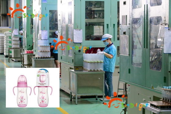 Ευρύ μπουκάλι σίτισης μωρών τόξων σιλικόνης PP λαιμών 12oz 330ml