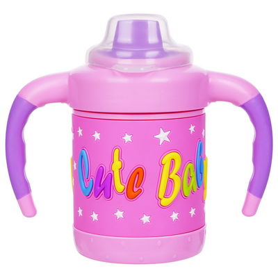 Μη χύσιμο BPA ελεύθερο Multicolo 6 μήνας φλυτζάνι Sippy μωρών 6 ουγγιών